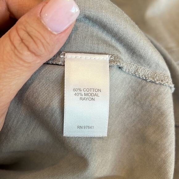 J Jill Pure Jill Elliptical Layered Top in Ash Gray Women's M - Picture 8 of 10